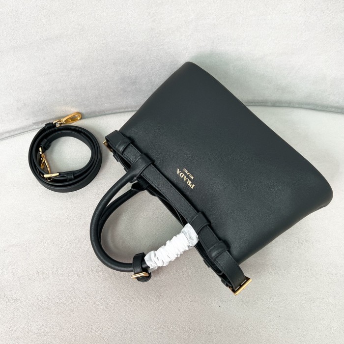Buckle Leather Handbag With Belt“28*18*10.5CM”-0811=