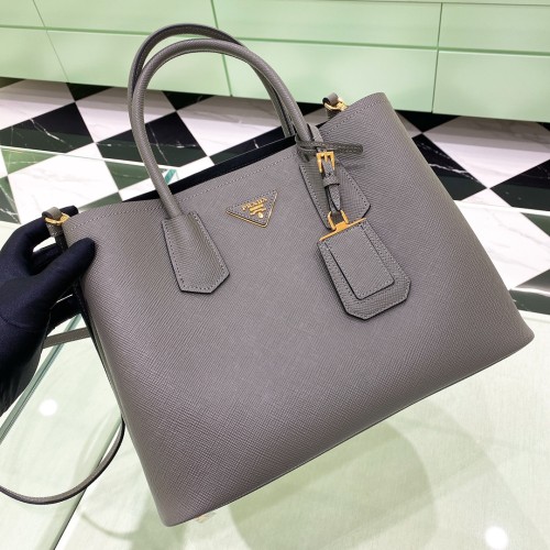 Double Saffiano leather bag“33*25*14.5CM”-0031=