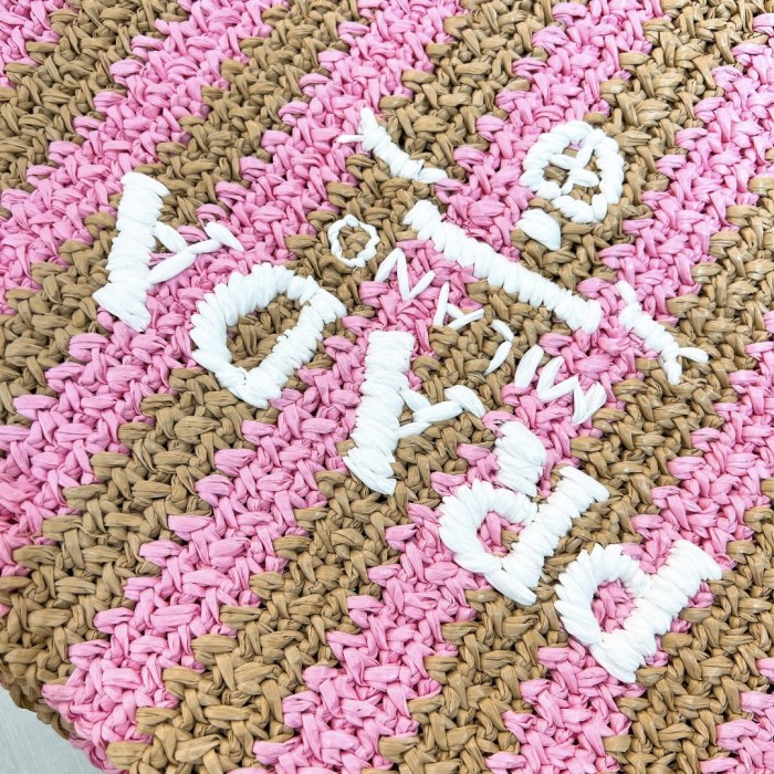 Crochet Tote Bag“40*34*15CM”-0821=