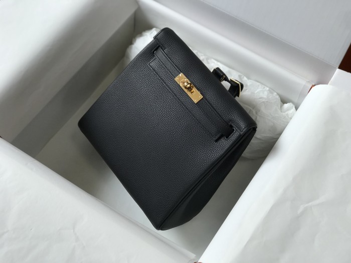 Kelly Ado“22*9*23CM”Togo Leather -0551=