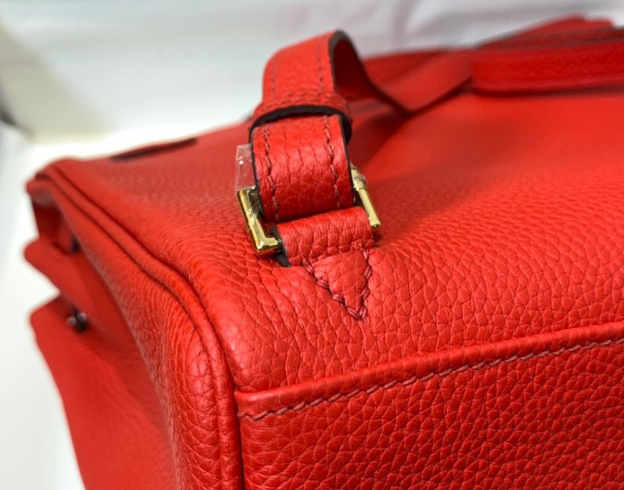Kelly Ado“22*9*23CM”Togo Leather -0551=
