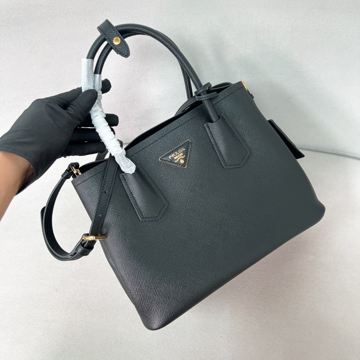 Double Saffiano leather bag“31*23*14CM”-0821=