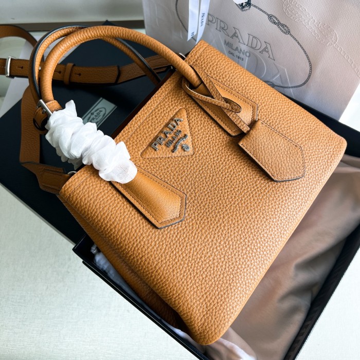 Double Saffiano Leather Bag “25*18.5*12.5CM”-0811=