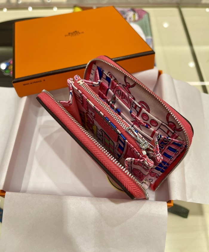Silk'In Compact Wallet Epsom“11.5*2*9.5CM”-035=