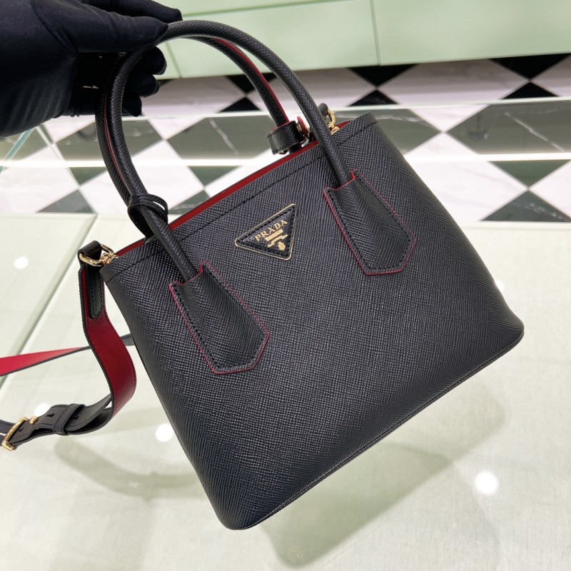 Double Saffiano Leather Bag “25*18.5*12.5CM”-0811=