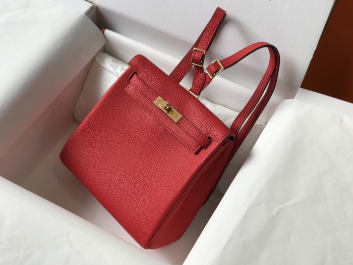 Kelly Ado“22*9*23CM”Togo Leather -0551=
