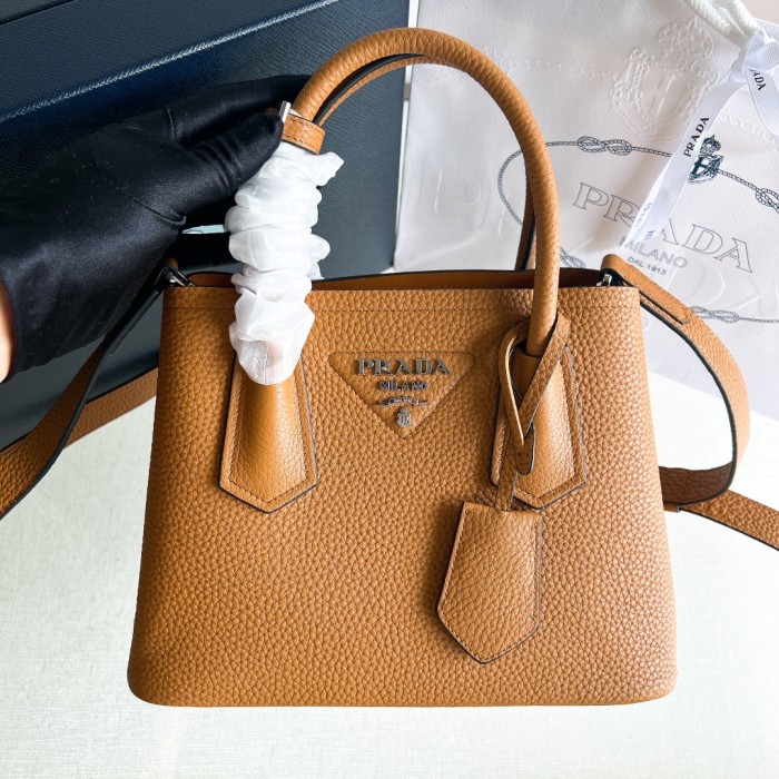 Double Saffiano Leather Bag “25*18.5*12.5CM”-0811=