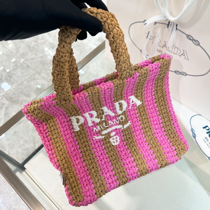Crochet Tote Bag“24*24*8CM”-089=