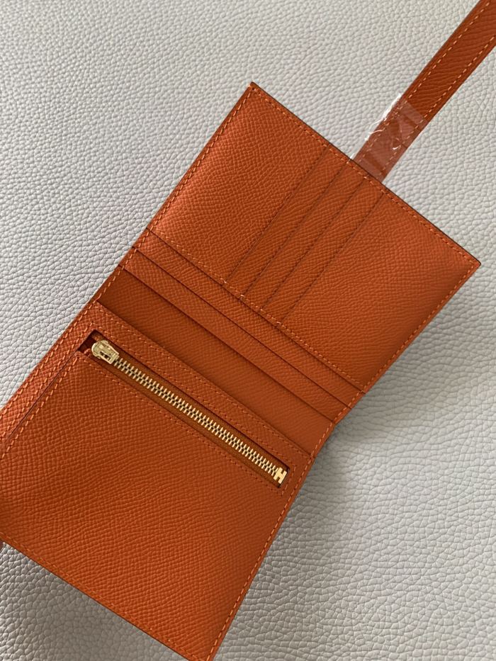 Bearn Compact wallet Epsom Leather “12*9.5*0.4CM”-053=