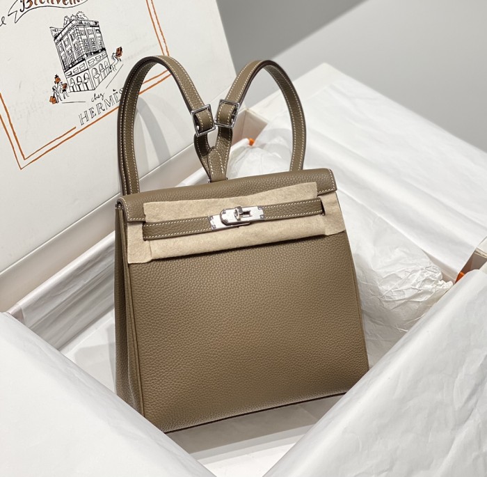 Kelly Ado“22*9*23CM”Togo Leather -0551=