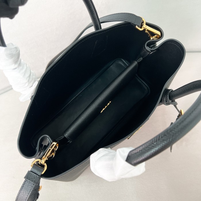 Double Saffiano leather bag“33*25*14.5CM”-0031=