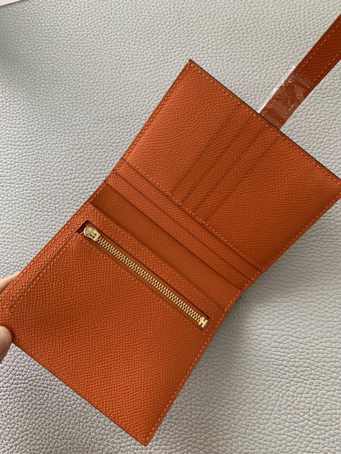 Bearn Compact wallet Epsom Leather “12*9.5*0.4CM”-053=