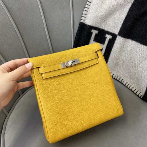 Kelly Ado“22*9*23CM”Togo Leather -0551=