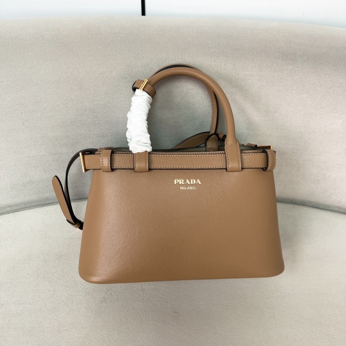 Buckle Leather Handbag With Belt“28*18*10.5CM”-0811=