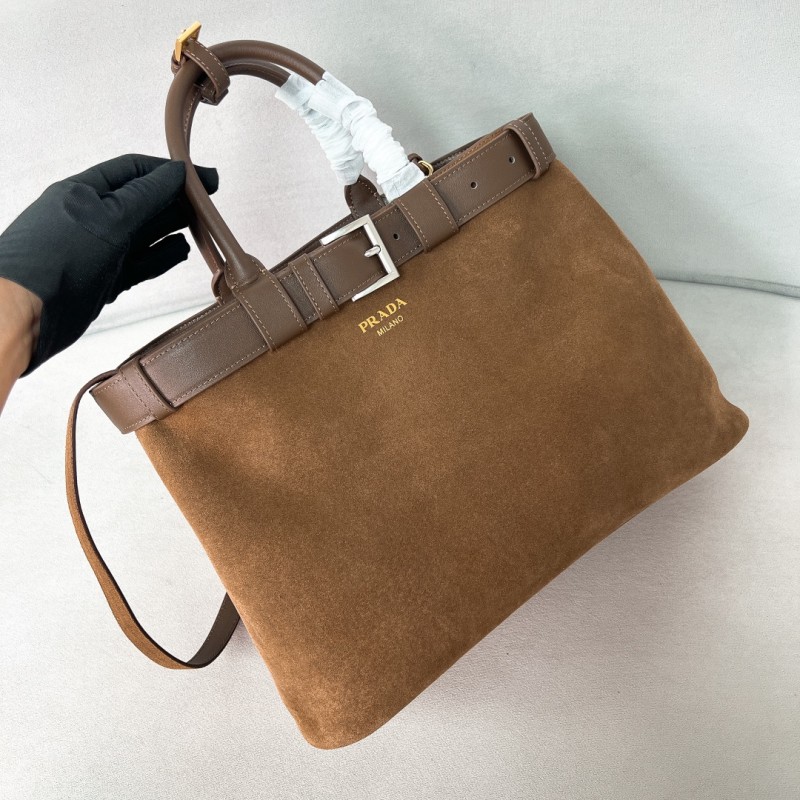 Buckle Suede Drawstring Handbag“37.5*27.5*14CM”-0841=