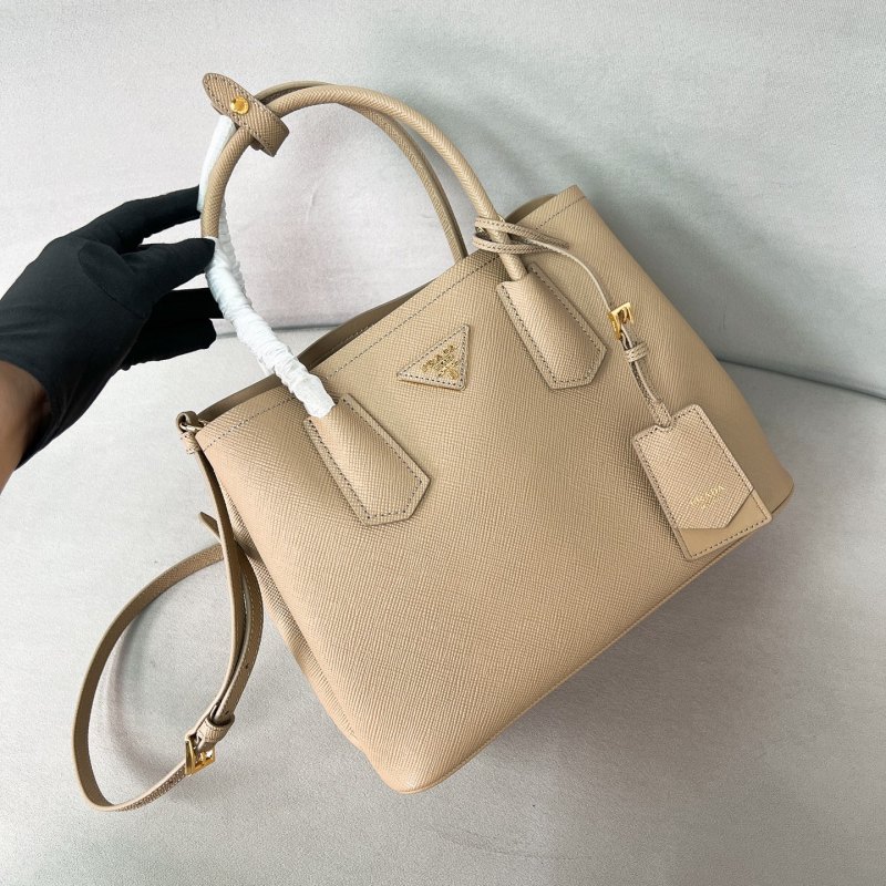 Double Saffiano leather bag“31*23*14CM”-0821=