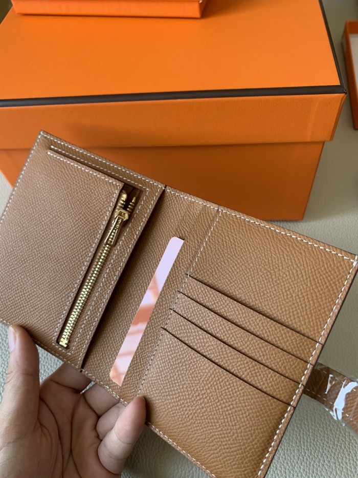 Bearn Compact Wallet Epsom Leather“10*12CM” -053=