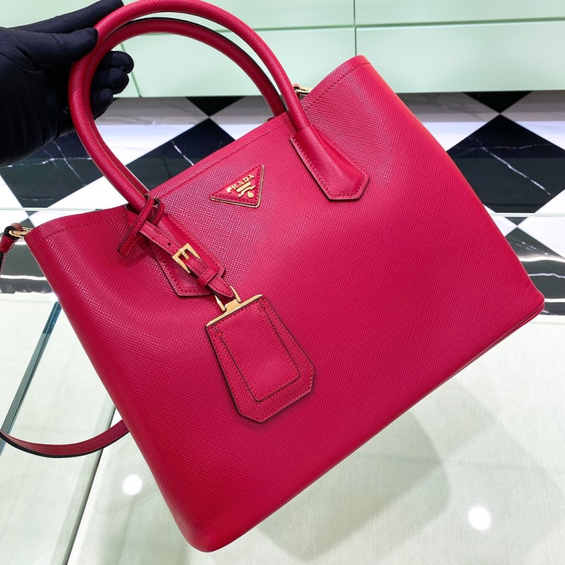 Double Saffiano leather bag“33*25*14.5CM”-0031=