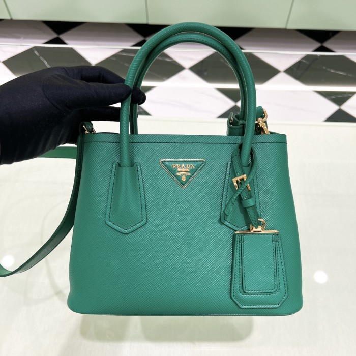 Double Saffiano Leather Bag “25*18.5*12.5CM”-0811=