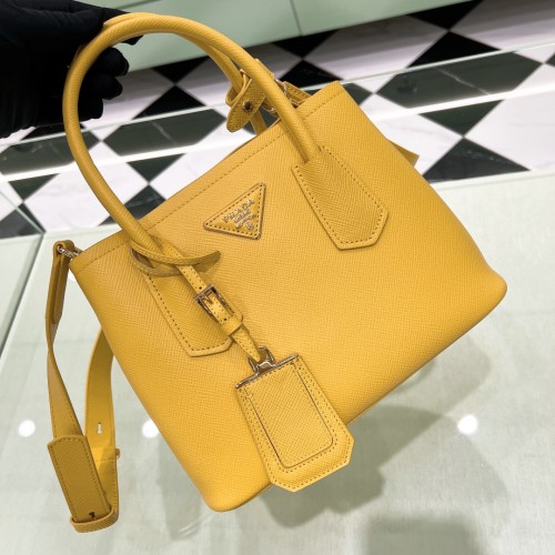 Double Saffiano Leather Bag “25*18.5*12.5CM”-0811=