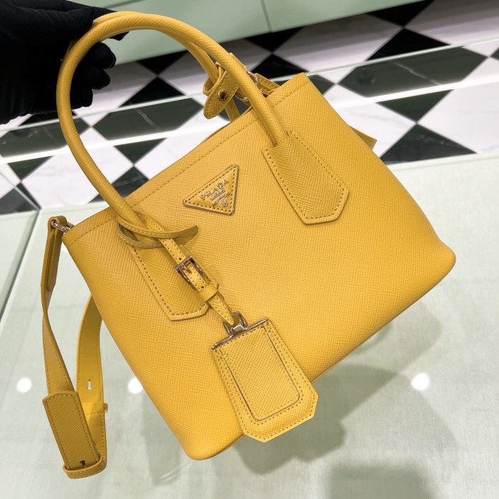 Double Saffiano Leather Bag “25*18.5*12.5CM”-0811=