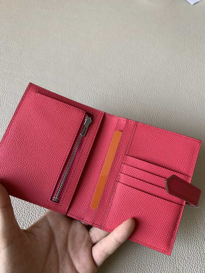 Bearn Compact Wallet Epsom Leather“10*12CM”-053=