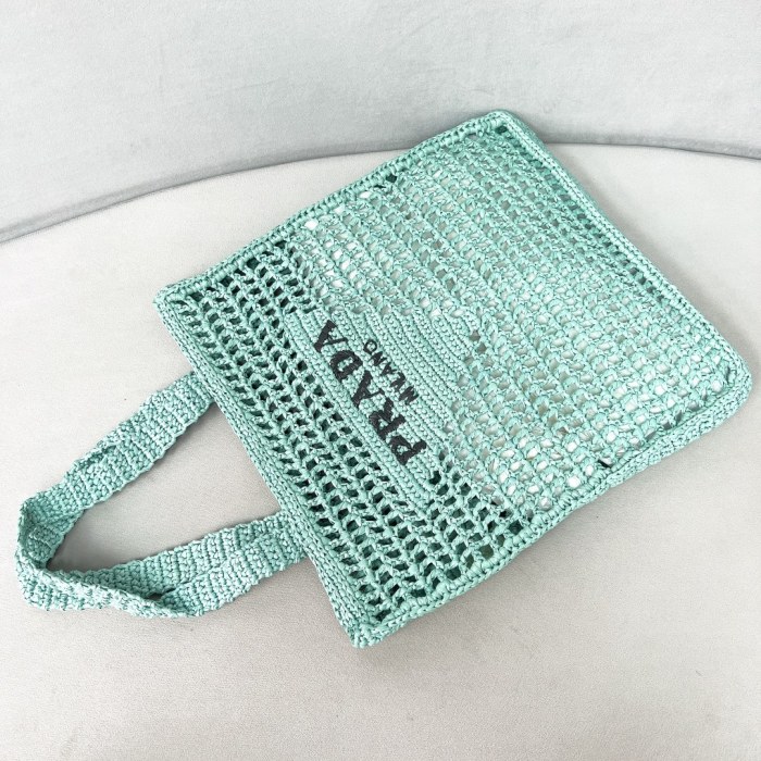 Crochet Tote Bag“38*36*3CM”-088=