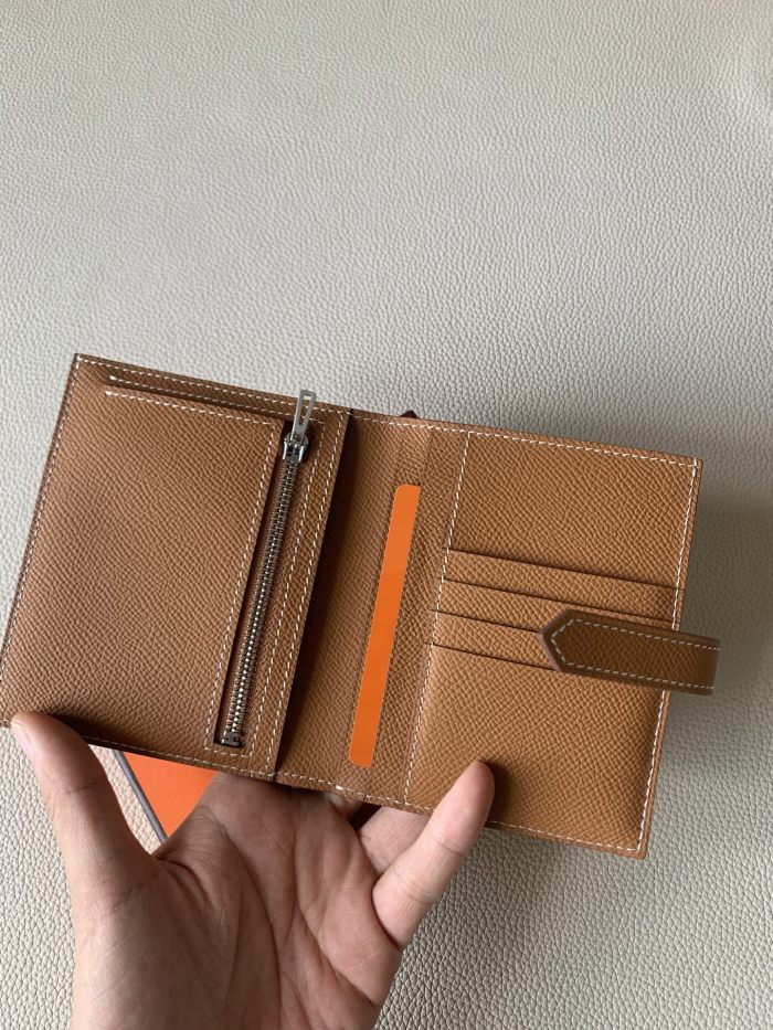 Bearn Compact Wallet Epsom Leather“10*12CM”-053=