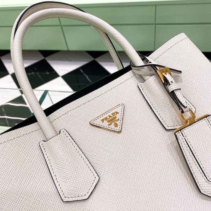 Double Saffiano leather bag“33*25*14.5CM”-0031=