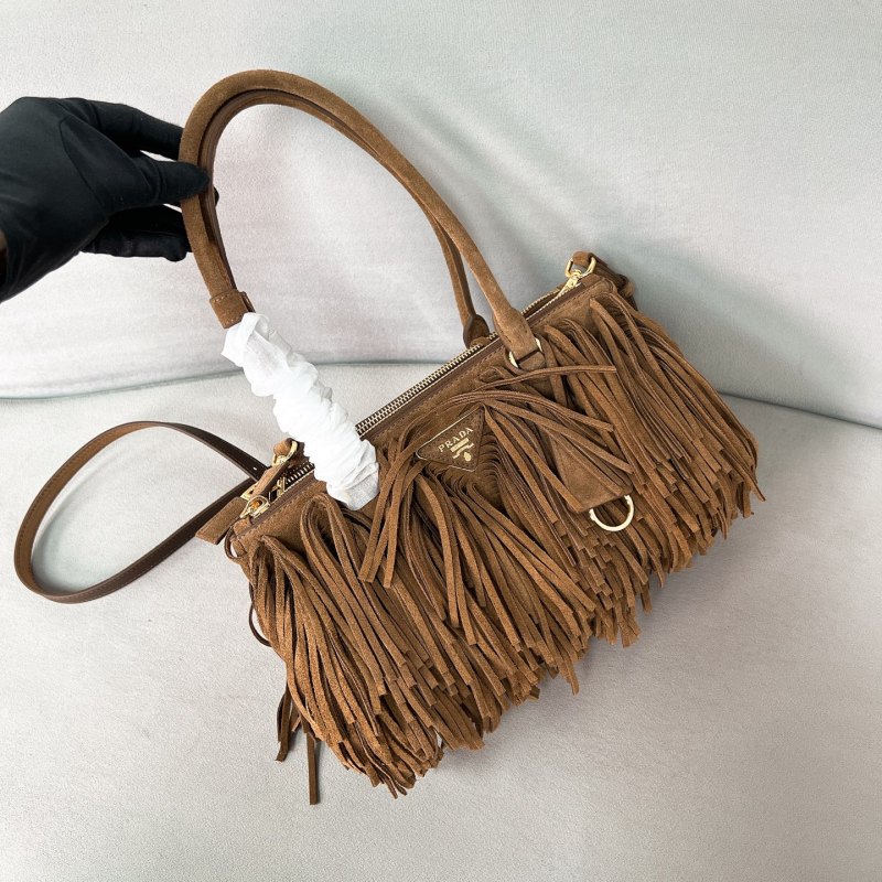Galleria Medium Suede Bag With Fringe“30*14*11CM”-0821=