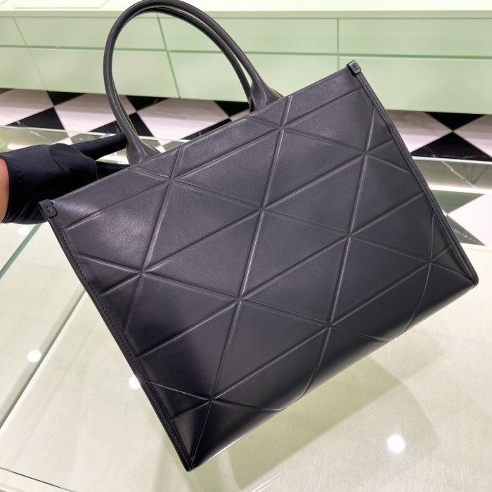 Medium Leather Symbole Bag With Topstitching“39*31*11.5CM”-0021=