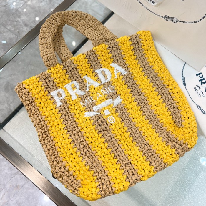 Crochet Tote Bag“24*24*8CM”-089=
