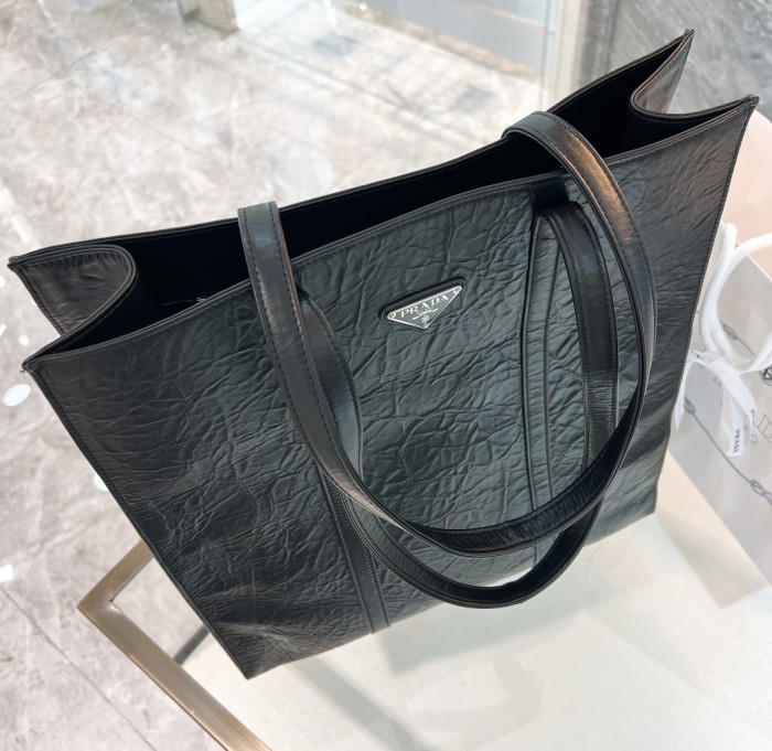 Logo-Plaque Tote Bag“39*36*13CM”-0051=