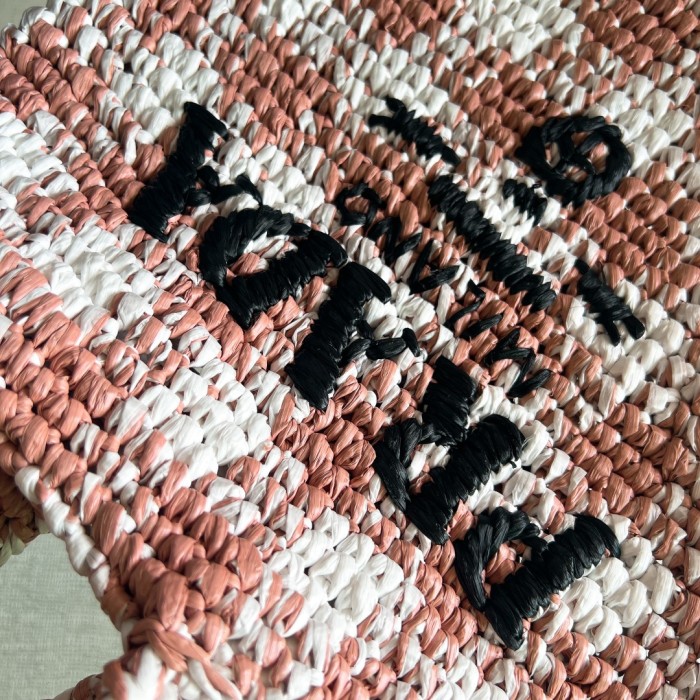 Crochet Tote Bag“24*24*8CM”-089=