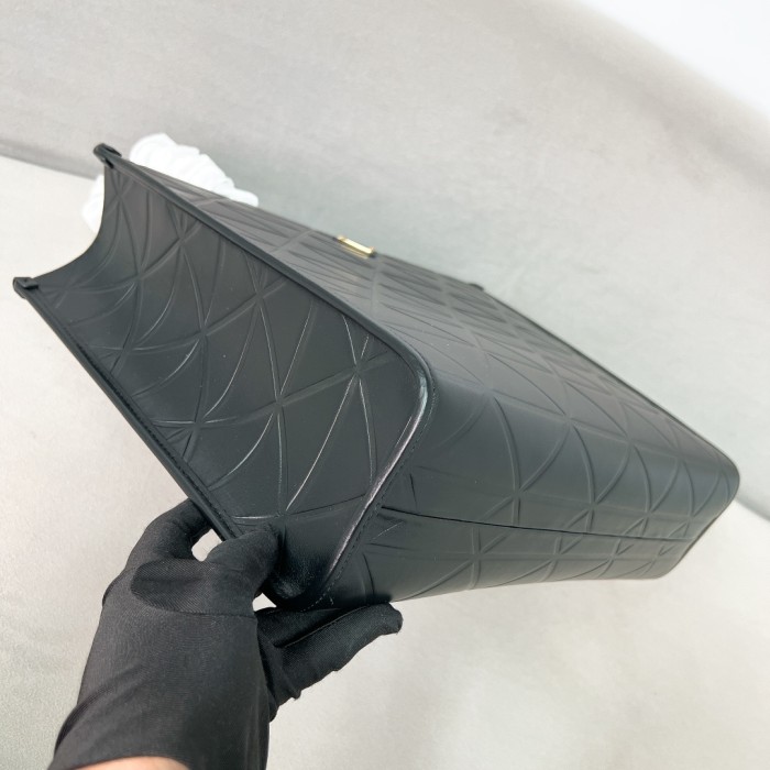 Large Leather Symbole Bag With Topstitching“39*31*11.5CM”-0021=