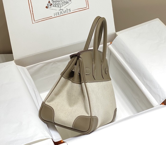 Birkin 30 Swift-Canvas“30*22*16CM”-0631=