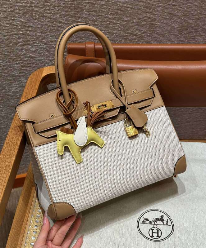 Birkin 30 Swift-Canvas“30*22*16CM”-0631=