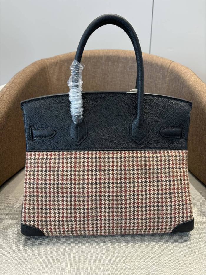 Birkin 30 Togo-Canvas“30*22*16CM”-0631=