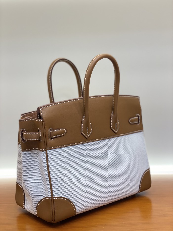 Birkin 30 Swift-Canvas“30*22*16CM”-0631=