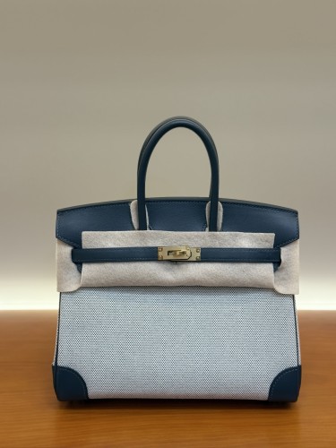 Birkin 30 Swift-Canvas“30*22*16CM”-0631=