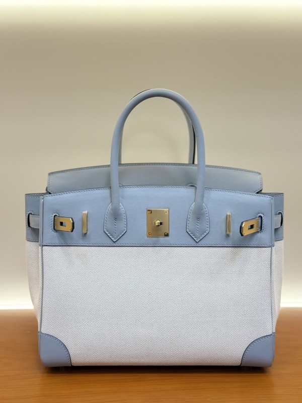 Birkin 30 Swift-Canvas“30*22*16CM”-0631=