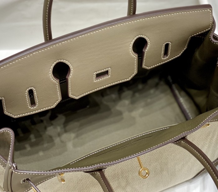 Birkin 30 Swift-Canvas“30*22*16CM”-0631=