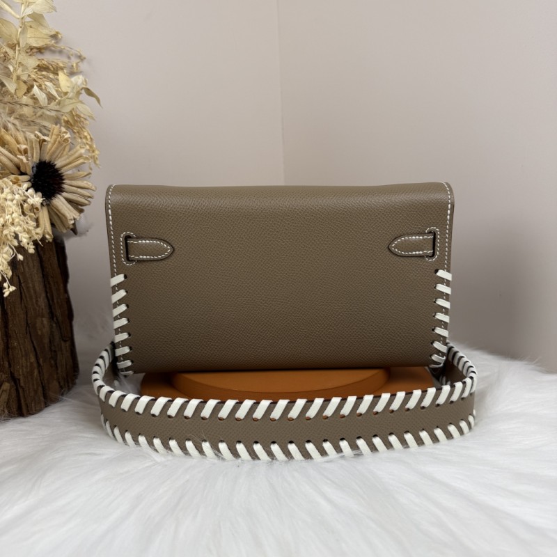 Kelly To Go Tressage Wallet Epsom“19.7*11.5*1.5CM”-0001=
