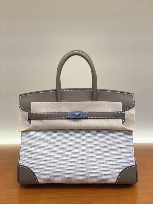 Birkin 30 Swift-Canvas“30*22*16CM”-0631=