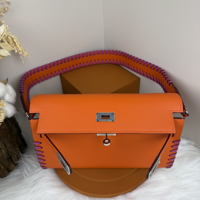 Kelly To Go Tressage Wallet Epsom“19.7*11.5*1.5CM”-0001=