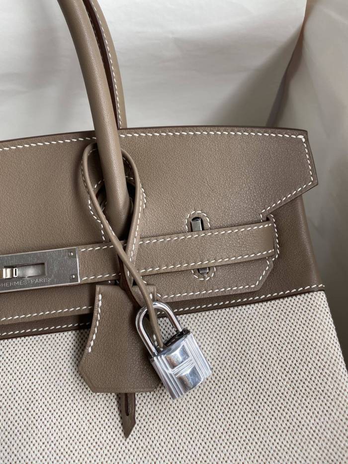 Birkin 30 Swift-Canvas“30*22*16CM”-0631=