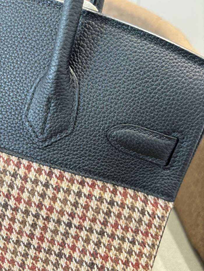 Birkin 30 Togo-Canvas“30*22*16CM”-0631=