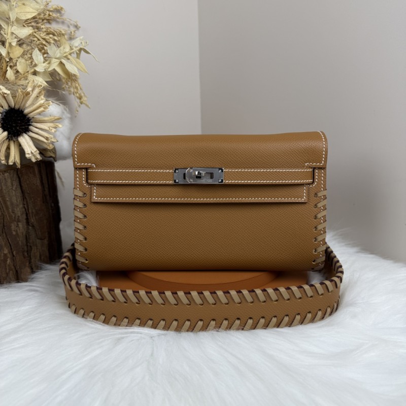 Kelly To Go Tressage Wallet Epsom“19.7*11.5*1.5CM”-0001=