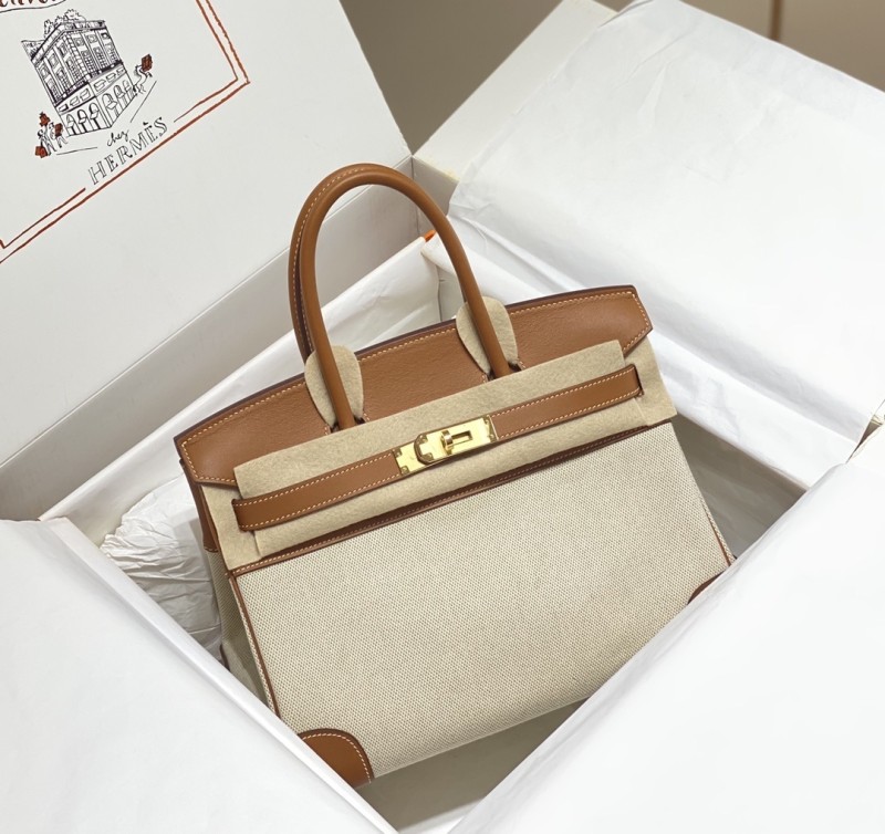 Birkin 30 Swift-Canvas“30*22*16CM”-0631=