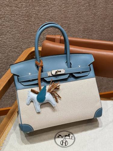 Birkin 30 Swift-Canvas“30*22*16CM”-0631=